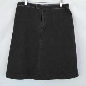 Kathy Ireland▪️Black Lightweight Jean Skirt